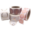 Wholesale Waterproof Cosmetic Bottle Jar Roll Label Full Color Printing Gold Foil Transparent Sticker Custom for Mug Cup